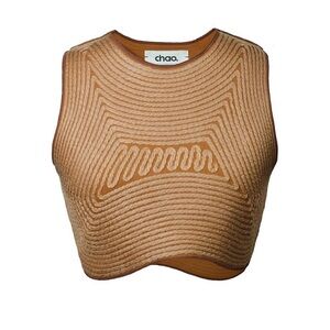Tan Textured Women's Top